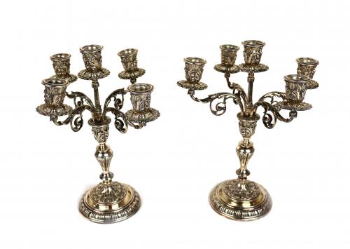 PAREJA DE CANDELABROS 