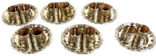 LOTE DE METAL PLATEADO