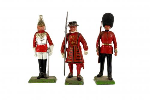 TRES SOLDADITOS DEL EJERCITO INGLÉS