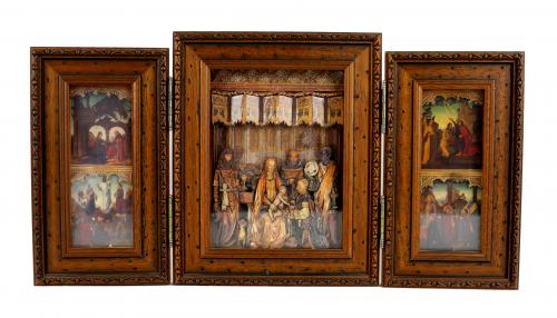 RETABLO DECORATIVO DE MEDIADOS DEL S.XX