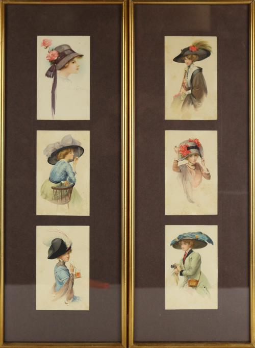 CONJUNTO DE PEQEUÑAS LÁMINAS ENMARCADAS