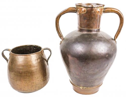 LOTE DE JARRA Y OLLA DE COBRE