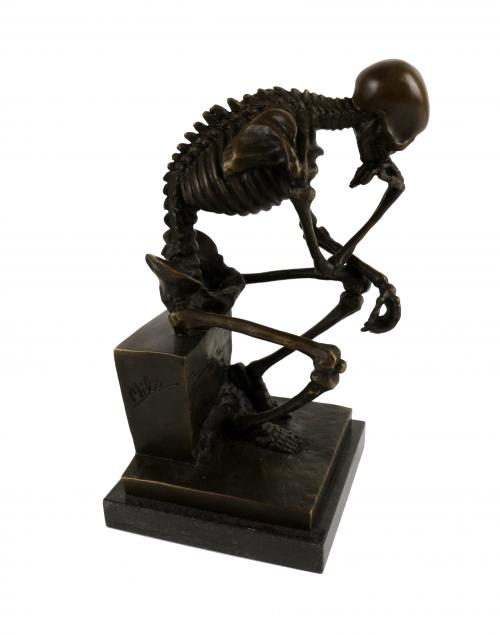 "ESQUELETO" FIGURA EN BRONCE
