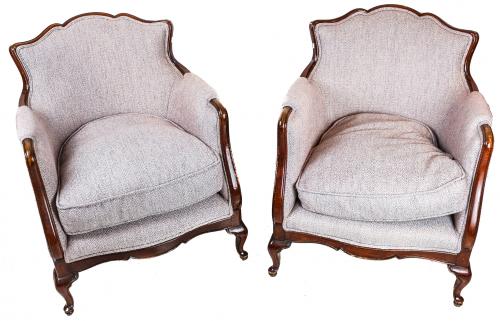 PAREJA DE SILLONES DEL TERCER  CUARTO DE SIGLO XX