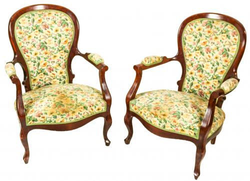 PAREJA DE SILLONES ISABELINOS