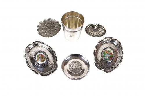 LOTE VARIADO DE PIEZAS EN PLATA SEGUNDA MITAD DEL S.XX