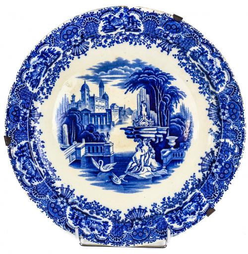 PLATO DE LOZA "PICKMAN" DE FINALES DE SIGLO XIX