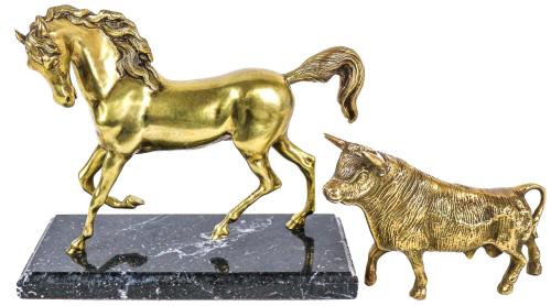 DOS FIGURAS EN BRONCE