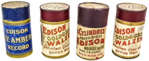 CUATRO DISCOS CILINDRICOS EDISON