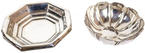 DOS CENTROS DE MESA EN PLATA