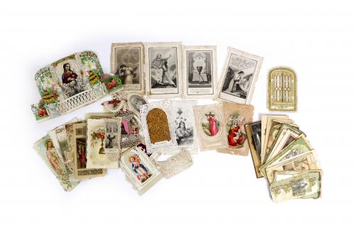 GRAN LOTE DE ESTAMPAS RELIGIOSAS