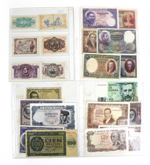 LOTE DE 33 BILLETES