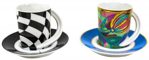 DOS TAZAS CON PLATO DE COLECCIÓN "ROSENTHAL"