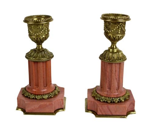 PAREJA DE CANDELEROS DE FINALES DEL S.XIX