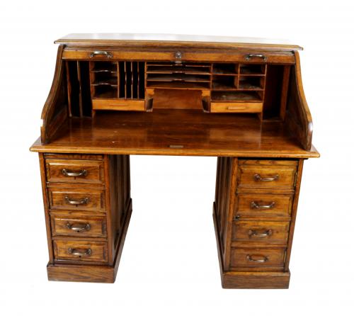 MUEBLE ESCRITORIO DE PERSIANA DE MEDIADOS DEL S.XX