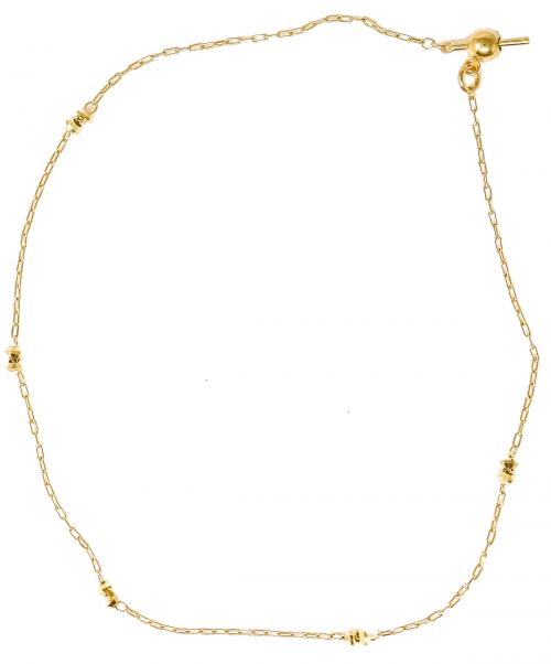 PULSERA CON CUENTAS DE ORO