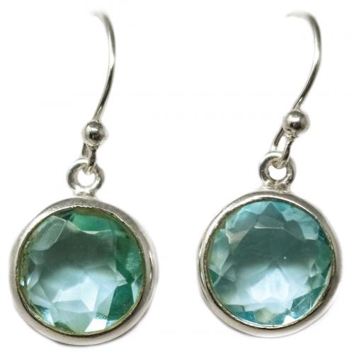 PENDIENTES CON CURAZO AZUL