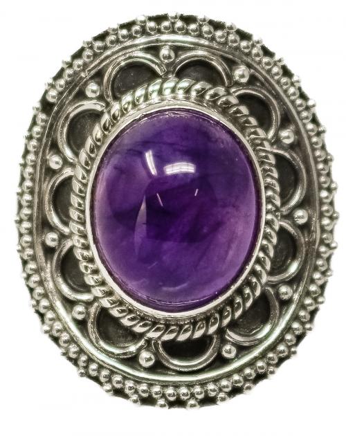 ANILLO CON AMATISTA