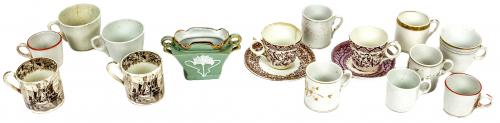 COLECCIÓN DE TAZAS DE FINALES DEL S.XIX