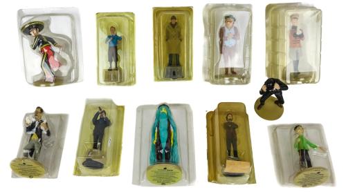 LOTE DE 12 MUÑECOS DE LOS DIBUJOS "TIN TIN"