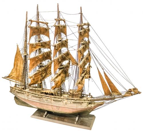 MAQUETA DE BARCO DE FINALES DEL SIGLO XIX