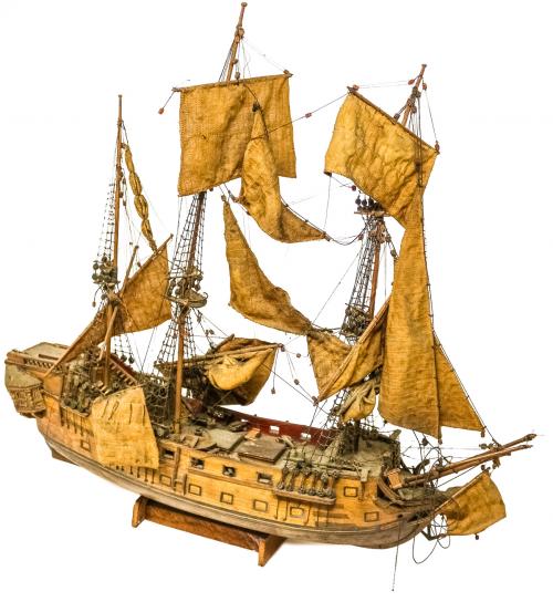 MAQUETA DE BARCO DEL SIGLO XIX