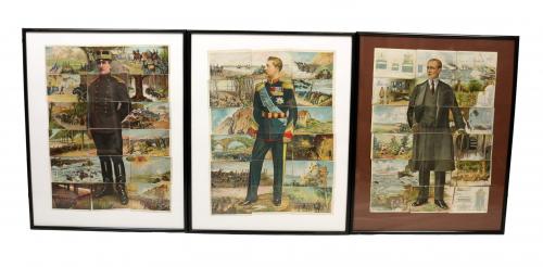 TRES COLECCIÓNES DE CROMOS DEL PRIMER CUARTO DEL S.XX