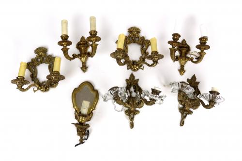 LOTE DE APLIQUES DE PARED