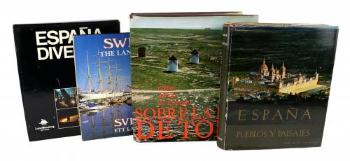 LOTE DE 4 LIBROS DE GEOGRAFIA