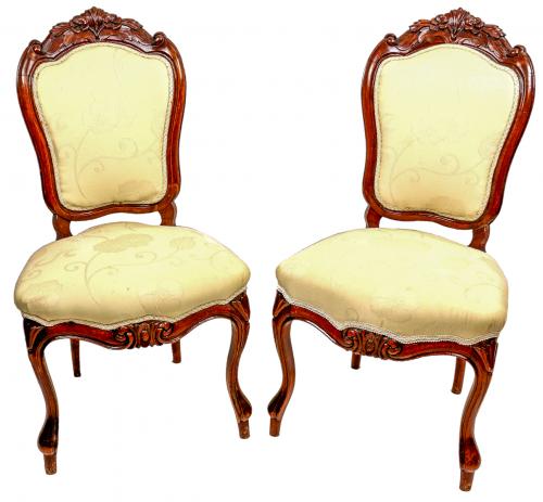 PAREJA DE SILLAS DE LA SEGUNDA MITAD DEL S.XIX