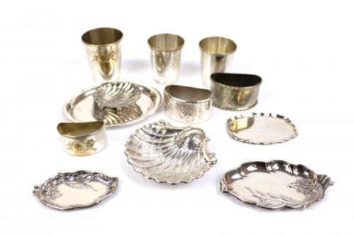 LOTE VARIADO DE PLATA Y METAL PLATEADO