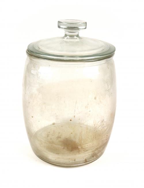 BOTE DE CRISTAL CON TAPA