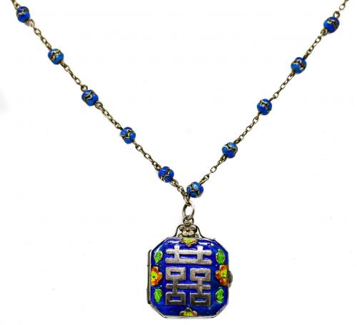 COLLAR ORIENTAL ESMALTADO DE PPS. DEL S.XX