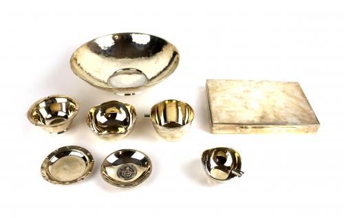 LOTE VARIADO EN PLATA DE LA SEGUNDA MITAD DEL S.XX