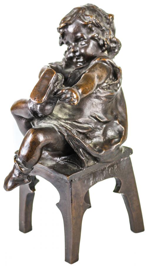 ESCULTURA EN BRONCE DE ESCUELA CATALANA