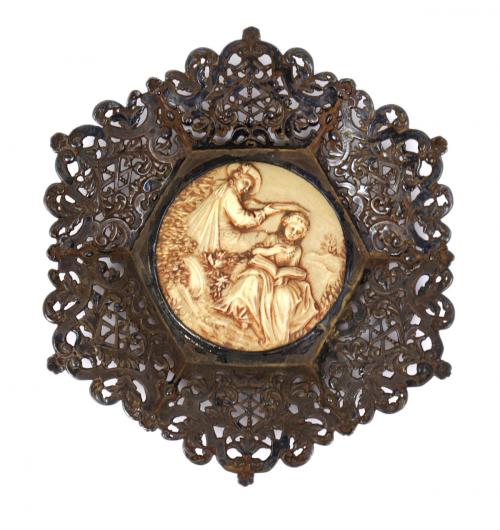 PEQUEÑO CENTRO DE MESA EN PLATA DEL PRIMER TERCIO DEL S.XX.