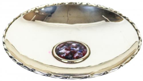 CENTRO DE MESA EN PLATA AÑOS 70