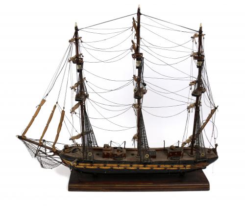 MAQUETA DE BARCO DE LA SEGUNDA MITAD DEL S.XX