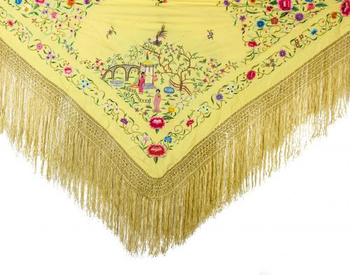 MANTÓN DE MANILA DE MEDIADOS DEL S.XX