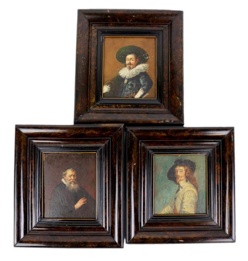 TRES COPIAS ANÓNIMAS DE ESCUELA HOLANDESA