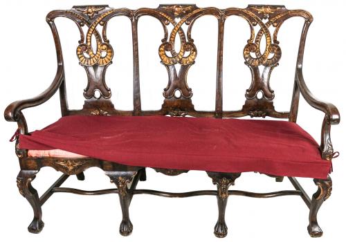 BANCO DE ESTILO CHIPPENDALE