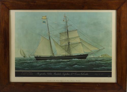 GRABADO LITOGRÁFICO DE PINEDA GUERRA