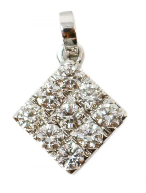 COLGANTE ROMBO CON BRILLANTES