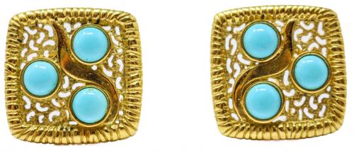 PENDIENTES CON TURQUESAS