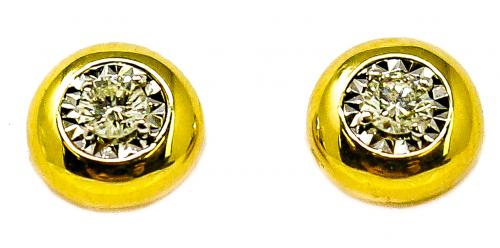 PENDIENTES SOLITARIO CON BRILLANTE