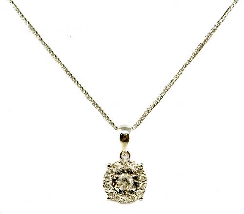 COLGANTE ROSETÓN CON BRILLANTES