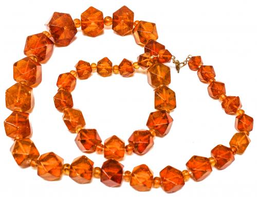 COLLAR ÁMBAR DE LOS AÑOS 40