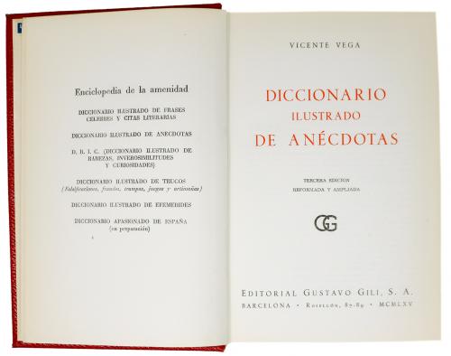 "DICCIONARIO ILUSTRADO DE ANÉCDOTAS"