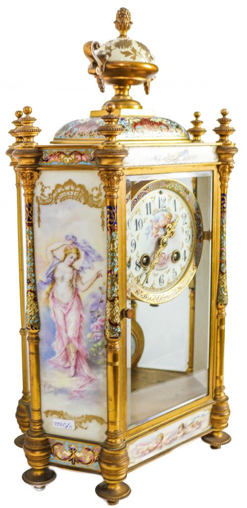 RELOJ DE SOBREMESA FRANCÉS DE FINALES DEL S.XIX