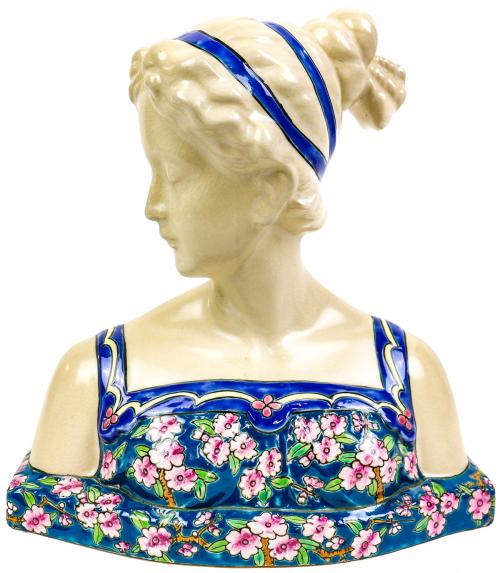 BUSTO DE JOVEN EN PORCELANA FRANCESA